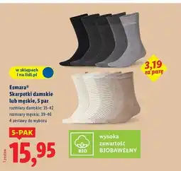 Lidl Skarpetki męskie rozm. 39-46 Esmara oferta