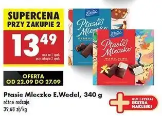 Biedronka Czekoladki czekoladowe E. Wedel Ptasie Mleczko oferta