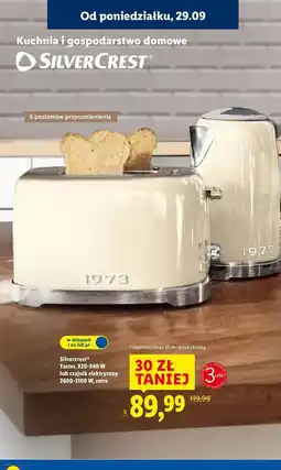 Lidl Czajnik elektryczny chrom retro 1973 3100w Silvercrest oferta
