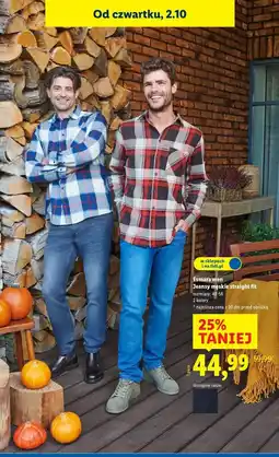 Lidl Kurtka męska jeans 48-56 Esmara Livergy oferta