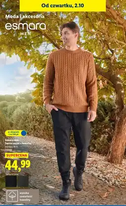 Lidl Sweter męski m-xl Esmara oferta