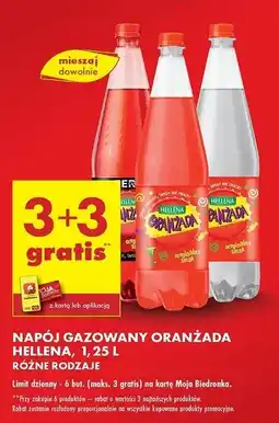 Biedronka Oranżada czerwona zero Hellena oferta
