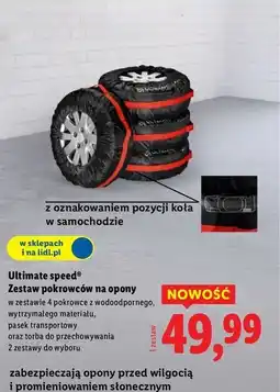 Lidl Zestaw pokrowców na opony Ultimate Speed oferta