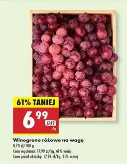 Biedronka Winogrona różowe oferta
