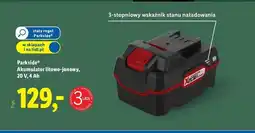 Lidl Akumulator litowo-jonowy 20v 4ah Parkside oferta