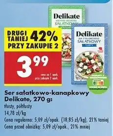 Biedronka Ser sałatkowy typu greckiego półtłusty Delikate oferta