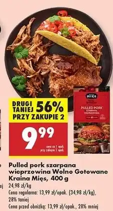 Biedronka Pulled pork wolno gotowane Kraina Mięs oferta