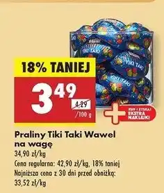 Biedronka Czekoladki Wawel Tiki-Taki oferta