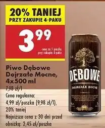 Biedronka Piwo Dębowe Mocne oferta
