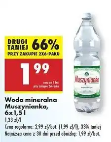 Biedronka Woda niegazowana Muszynianka oferta