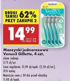 Biedronka Maszynki do golenia Gillette Venus 3 Sensitive oferta