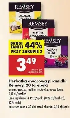 Biedronka Herbata o smaku owoców leśnych Remsey oferta