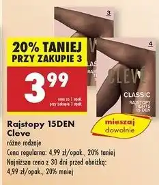 Biedronka Rajstopy classic 15 den Cleve oferta