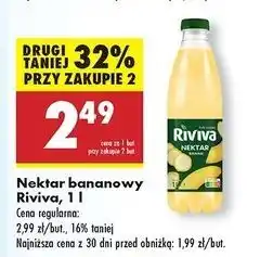 Biedronka Nektar bananowy Riviva oferta