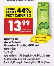 Biedronka Szampon do włosów Garnier Fructis Explosion oferta