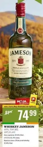 Biedronka Whiskey Jameson Triple oferta