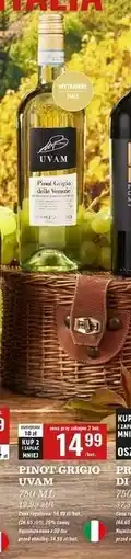 Biedronka Wino Uvam Pinot Grigio oferta