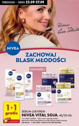 Biedronka Regenerujący krem na noc Nivea Vital Soja oferta