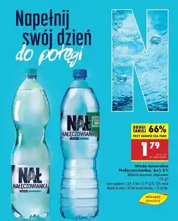 Biedronka Woda delikatnie gazowana Nałęczowianka oferta
