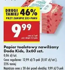 Biedronka Papier toaletowy nawilżany malina Dada oferta
