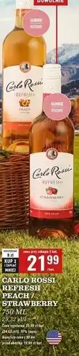 Biedronka Wino Carlo Rossi Refresh Strawberry oferta