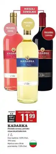 Biedronka Wino Kadarka Semi Sweet oferta