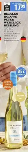 Biedronka Wino bezalkoholowe Peter Weinbach Riesling oferta