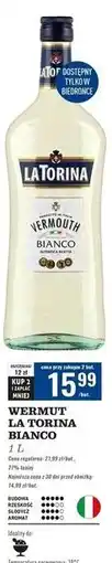 Biedronka Vermouth La Torina Bianco oferta