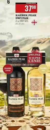 Biedronka Wino czerwone + białe Kazbek Peak Zestaw oferta