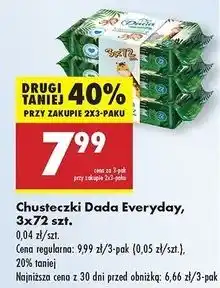 Biedronka Chusteczki rumianek i alantoina Dada Everyday oferta
