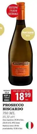 Biedronka Wino Biscardo Prosecco oferta