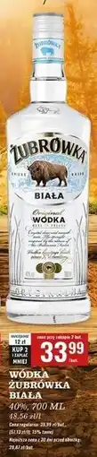 Biedronka Wódka Żubrówka Biała oferta