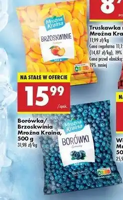 Biedronka Brzoskwinie Mroźna Kraina oferta
