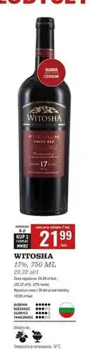 Biedronka Wino słodkie Witosha oferta