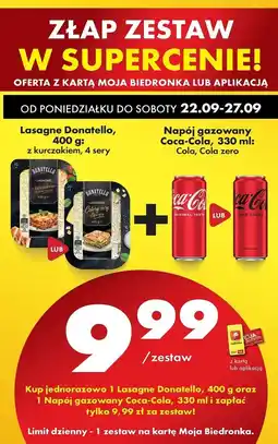 Biedronka Lasagne cztery sery Donatello oferta