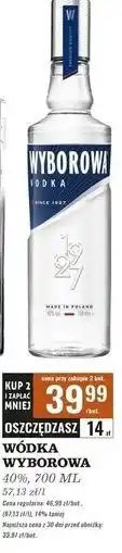 Biedronka Wódka Wyborowa Vodka oferta