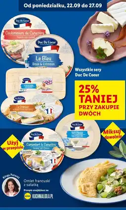 Lidl Ser camembert le caractere Duc De Coeur oferta