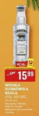 Biedronka Wódka Żubrówka Biała oferta