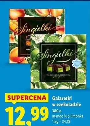 Lidl Galaretki w czekoladzie limonka Singielki oferta