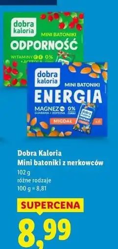 Lidl Mini batoniki energia Dobra Kaloria oferta