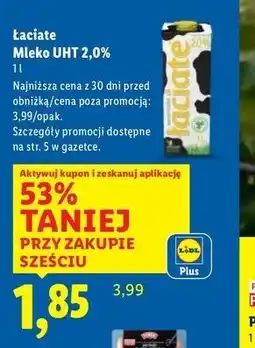 Lidl Mleko 2% Łaciate oferta