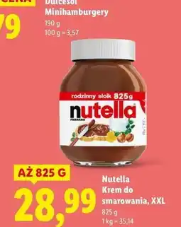 Lidl Krem czekoladowo-orzechowy Nutella oferta