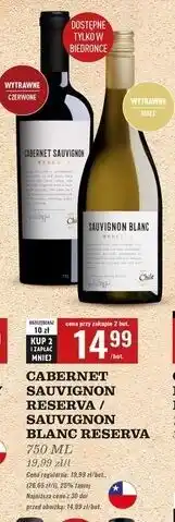 Biedronka Wino Sauvignon Blanc Reserva oferta