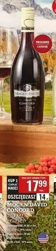 Biedronka Wino Mogen David Concord oferta
