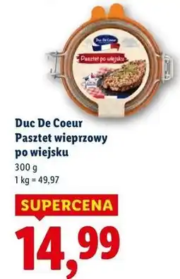 Lidl Pasztet po wiejsku Duc De Coeur oferta