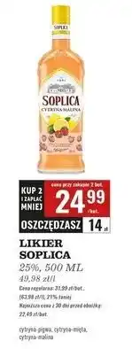 Biedronka Wódka Soplica Cytryna-Pigwa oferta