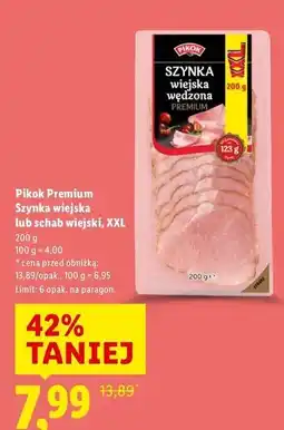 Lidl Schab wiejski Pikok Premium oferta