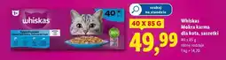 Lidl Karma dla kota rybne przysmaki w galaretce Whiskas oferta