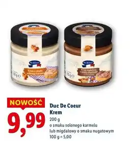 Lidl Krem migdałowy o smaku nugatowym Duc De Coeur oferta