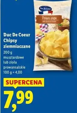 Lidl Chipsy musztardowe Duc De Coeur oferta